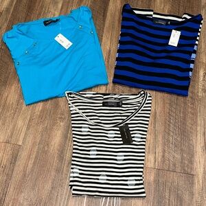 Lot of The Limited 2- 3/4 Sleeve &‎ 1- Long Sleeve Size S NWT